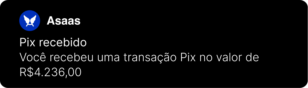 Asaas - Pix Recebido