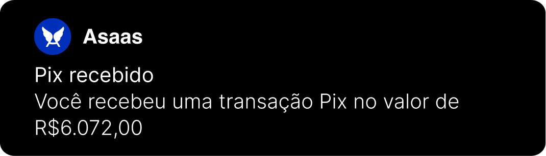 Asaas - Pix Recebido